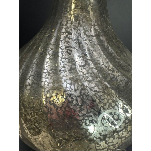 Vtg Mercury Swirl Plug-In Glass Lamp Base Portable Luminaire Decor Lamp 11" Tall - Picture 5 of 10